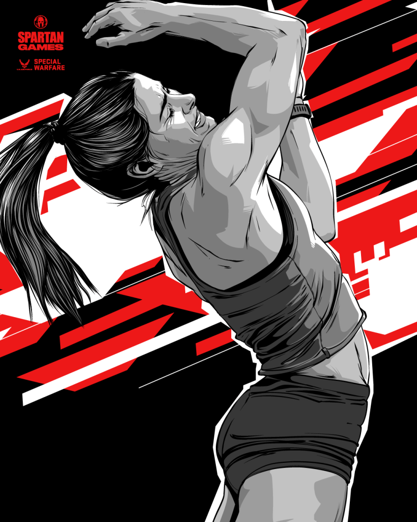 Spartan Games Key Visual illustration Hero Card