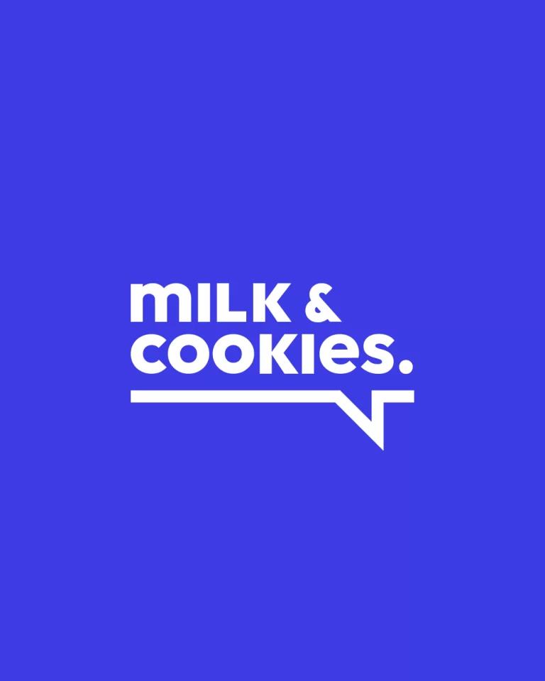 Milk and cookies studio logo