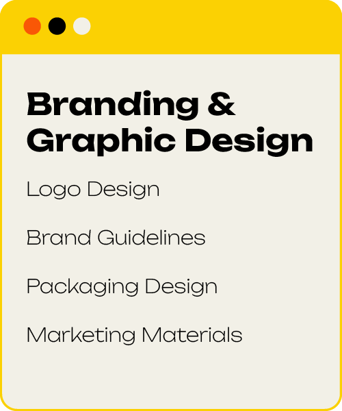 Branding & Graphic Design Services Logo Design Brand Guidelines Packaging Design