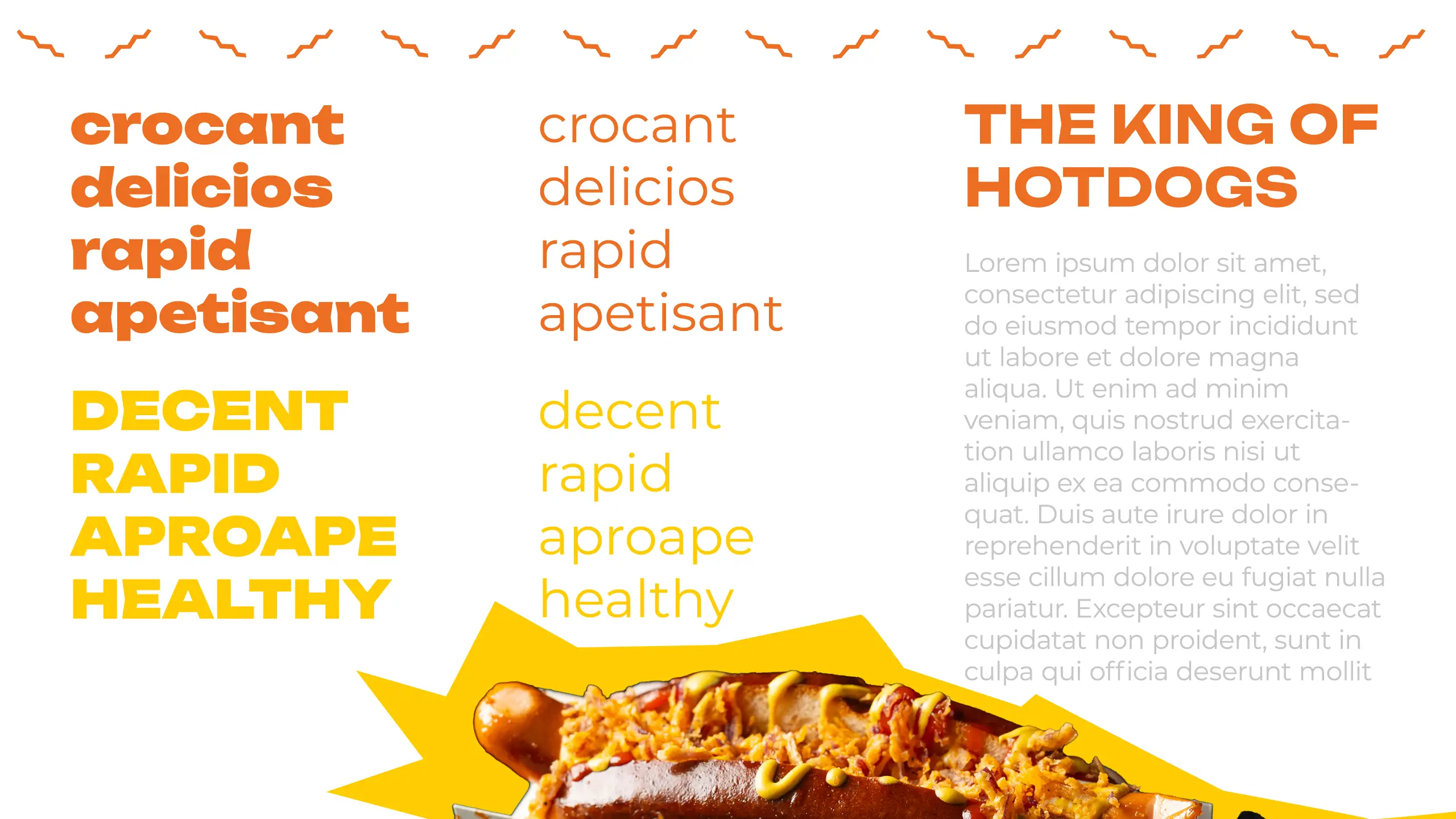 VIVO Hot Dog Station Branding Case Study Typography