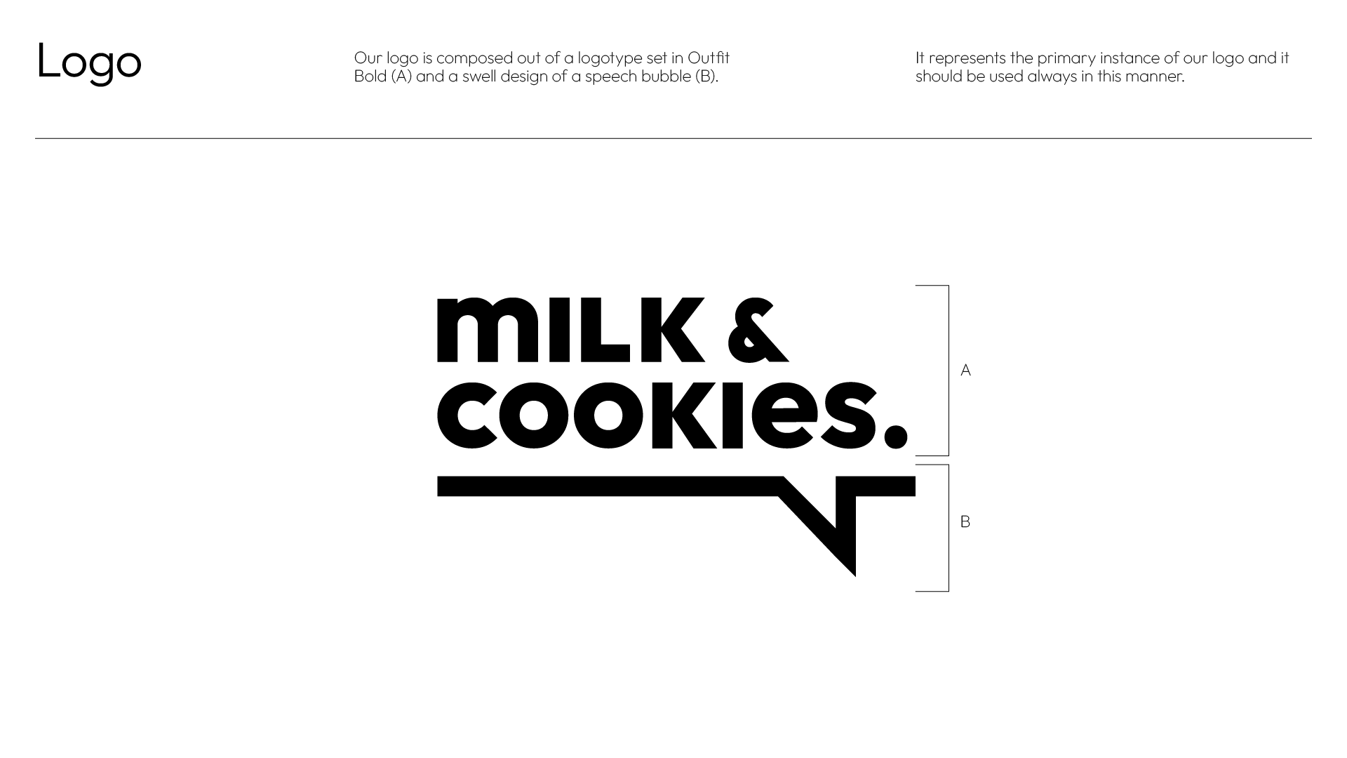 Milk&Cookies Studio Logo Construction