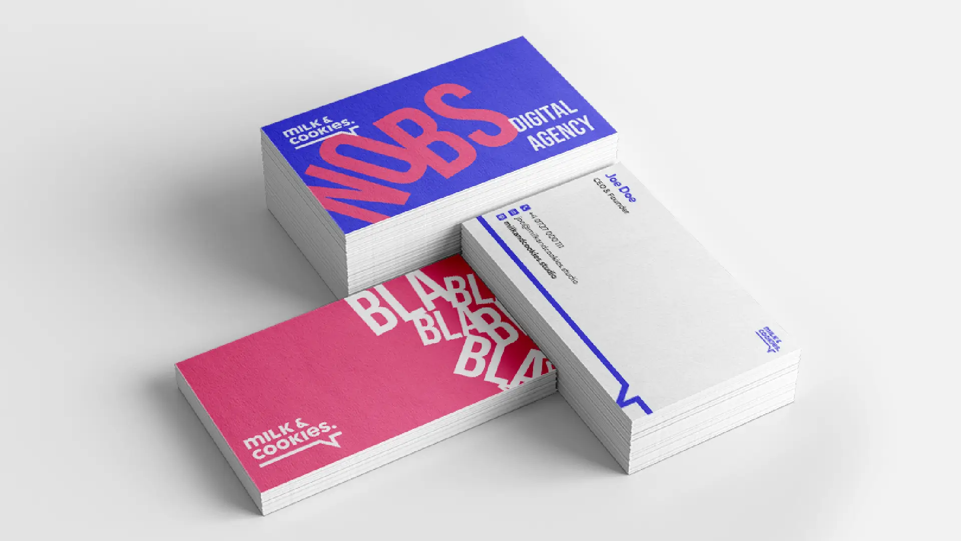 Milk&Cookies Studio Rebranding Business Cards