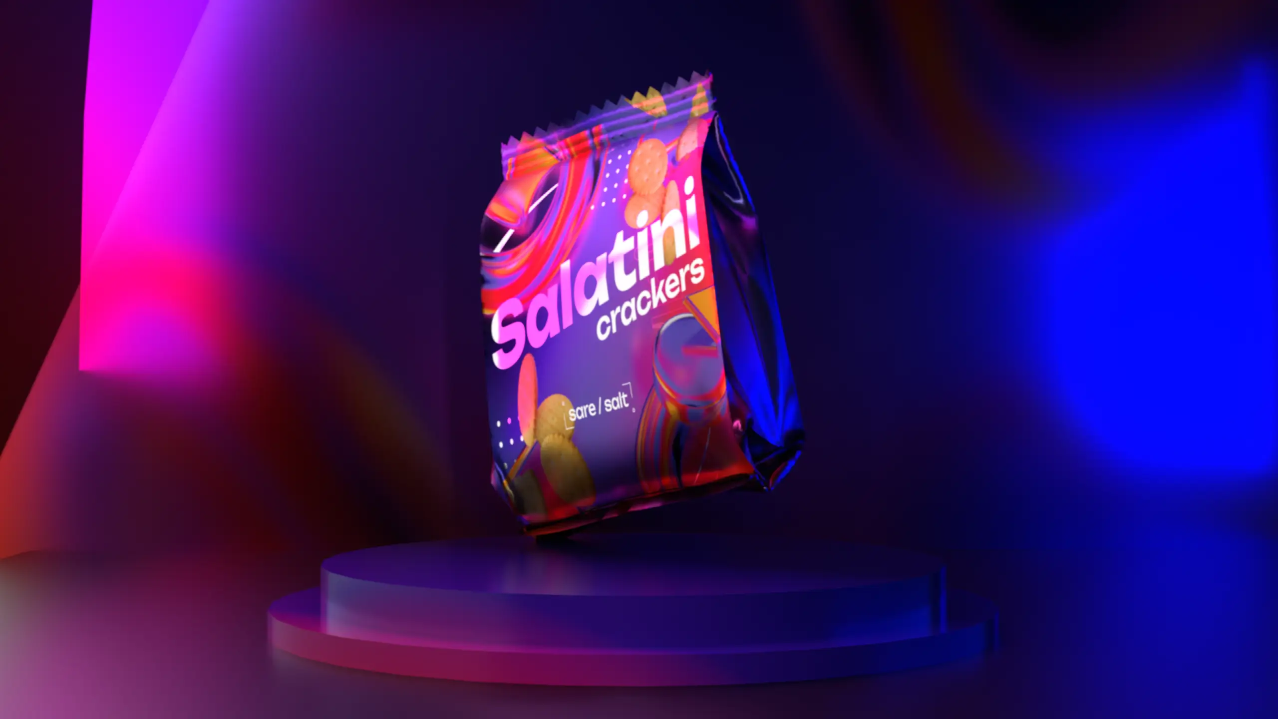 Salatini CrackersFuturistic Bag Desgin 3D Model