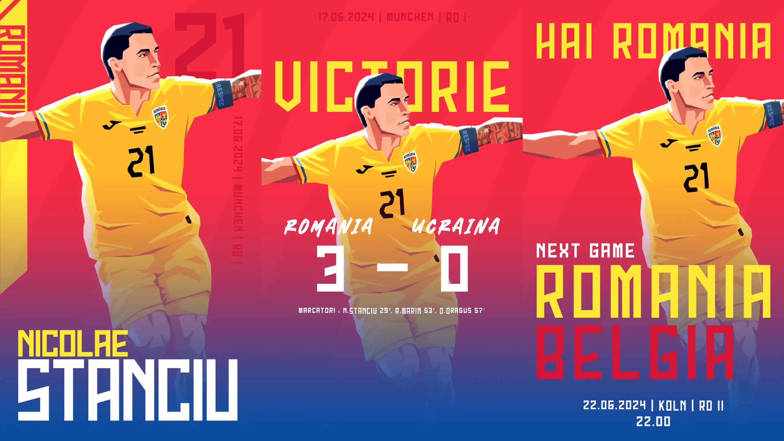 Team_Romania_Euro_2024_Illustrations_Art Direction