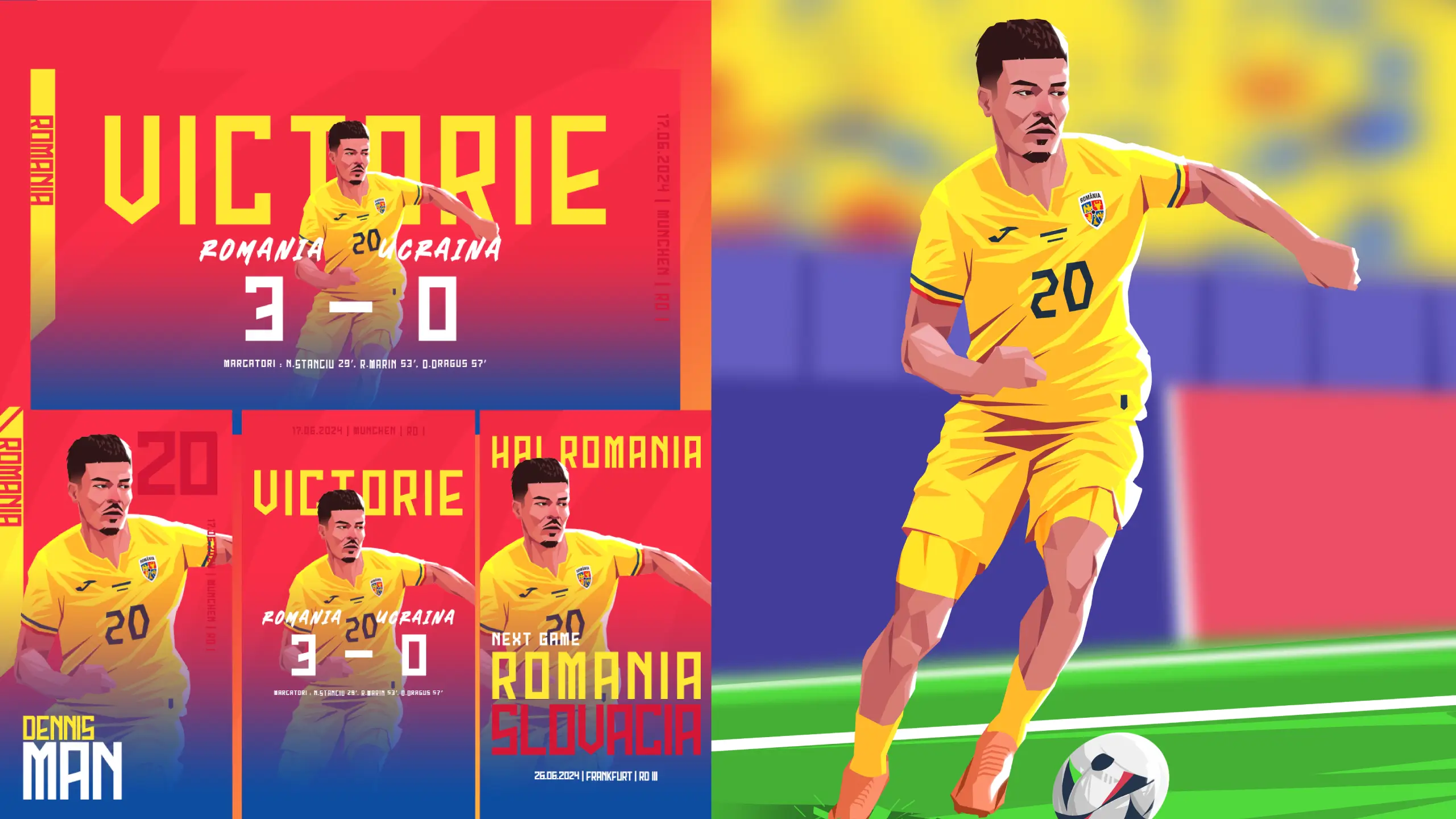 Team_Romania_Euro_2024_Illustrations_Denis Man