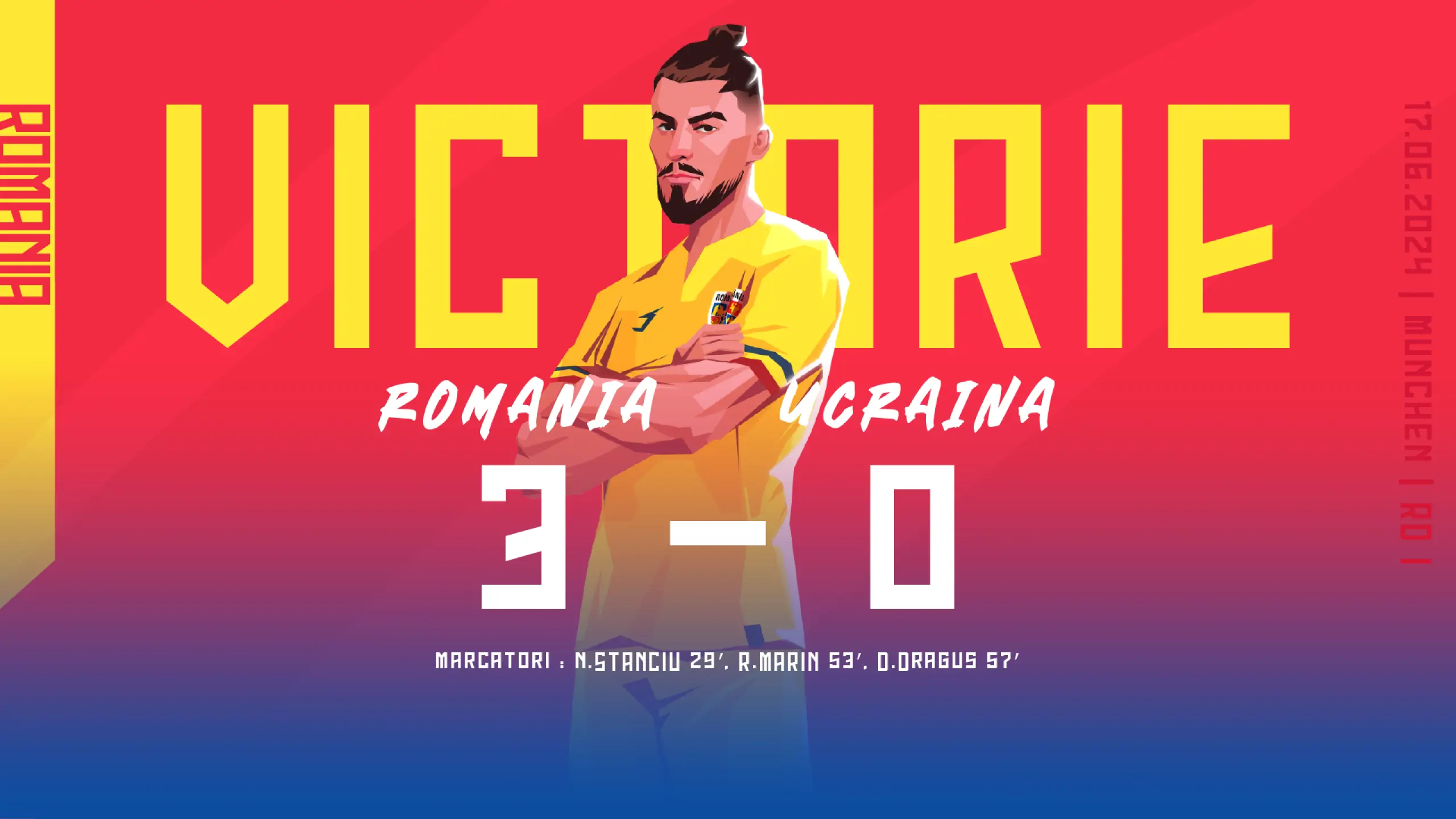 Team_Romania_Euro_2024_Illustrations_Radu Dragusin